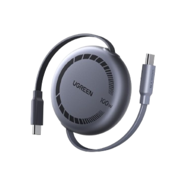 [Techwiz] UGREEN USB-C to USB-C PD Fast Charging Retractable Cable 100W Max 1m - PH