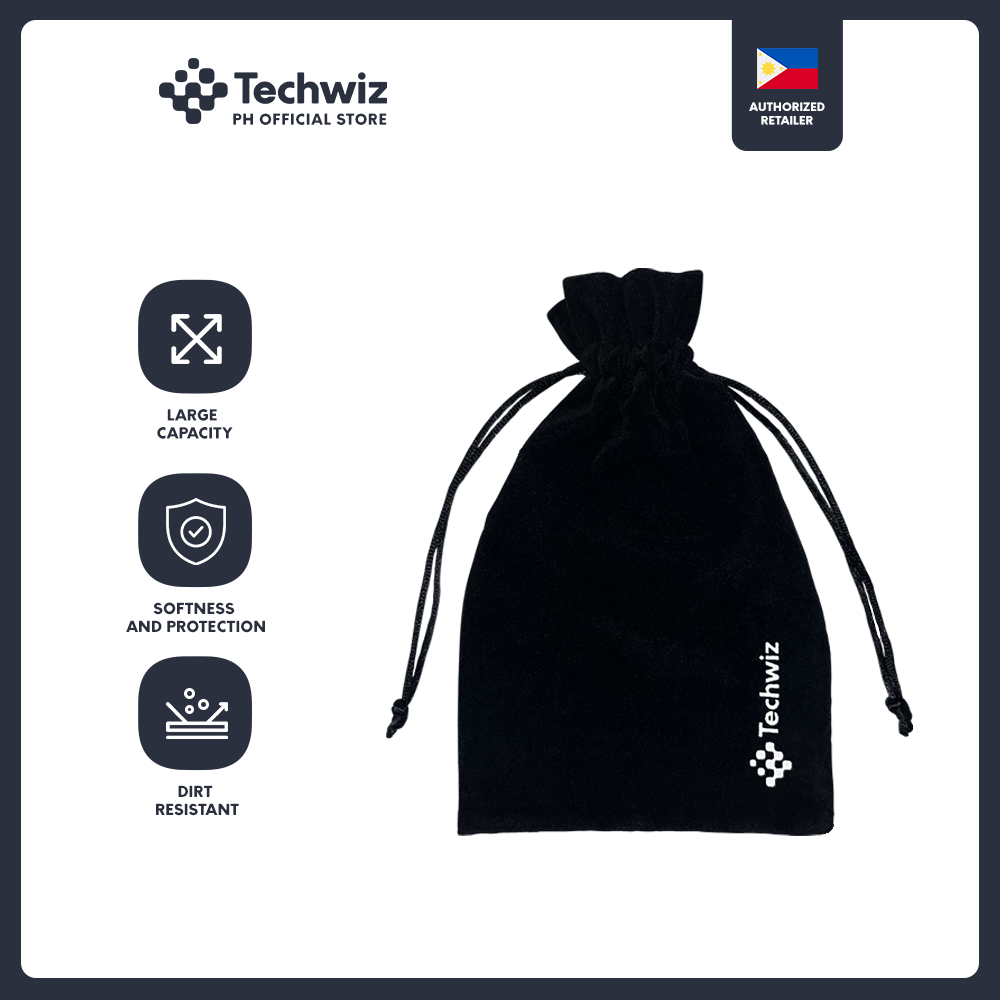 [FREEBIE] Techwiz Gadget Pouch, Dust & Dirt Proof, Multi Purpose Drawstring Bag Organizer - PH