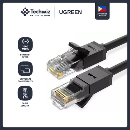 UGREEN Ethernet CAT 6 LAN RJ45 Gigabit Cable 1000Mbps - BLACK