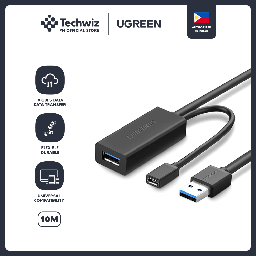 UGREEN USB 3.0 Extension Cable (Black)