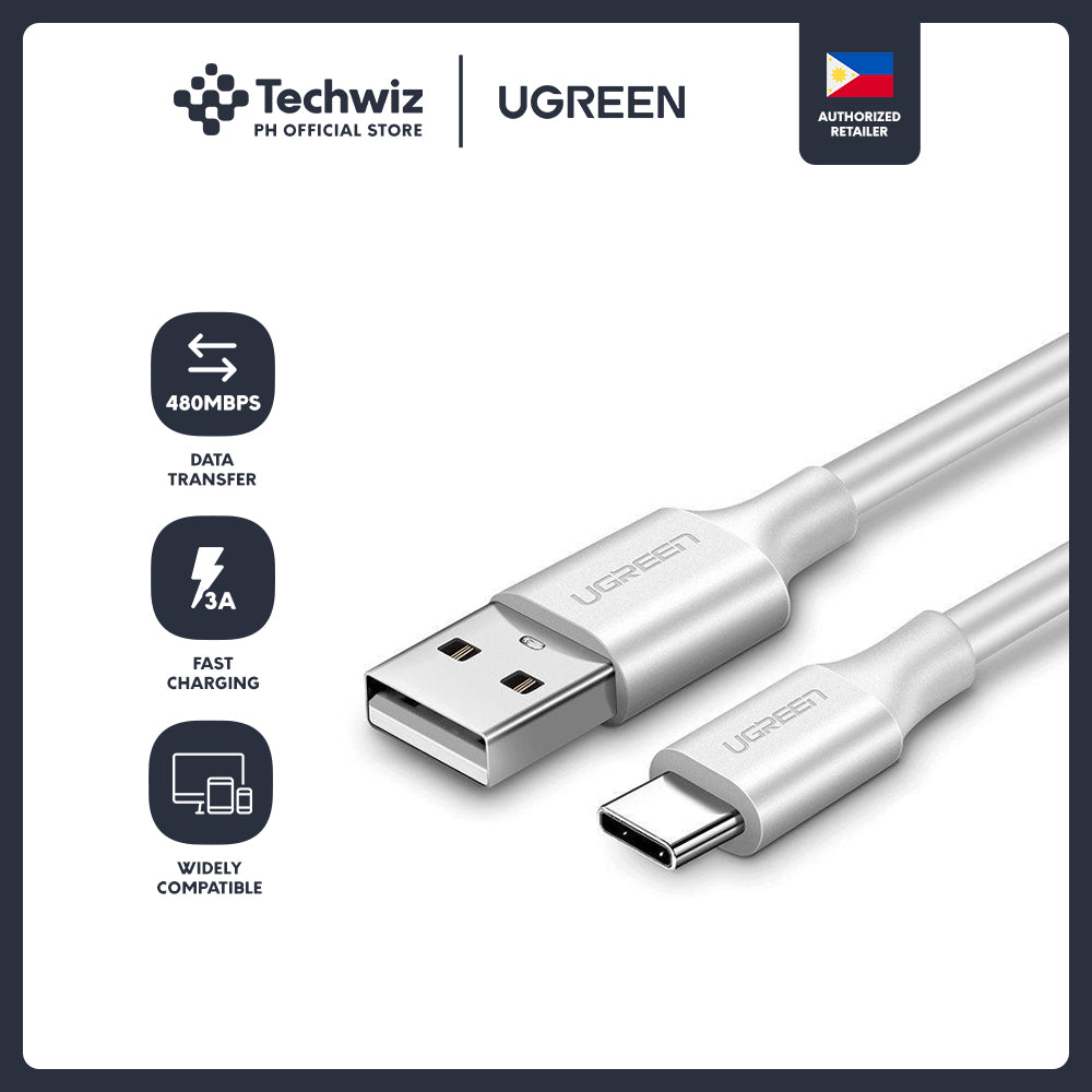 UGREEN USB 2.0 Male to USB-C Male Data and Charging Cable for Android Samsung Huawei