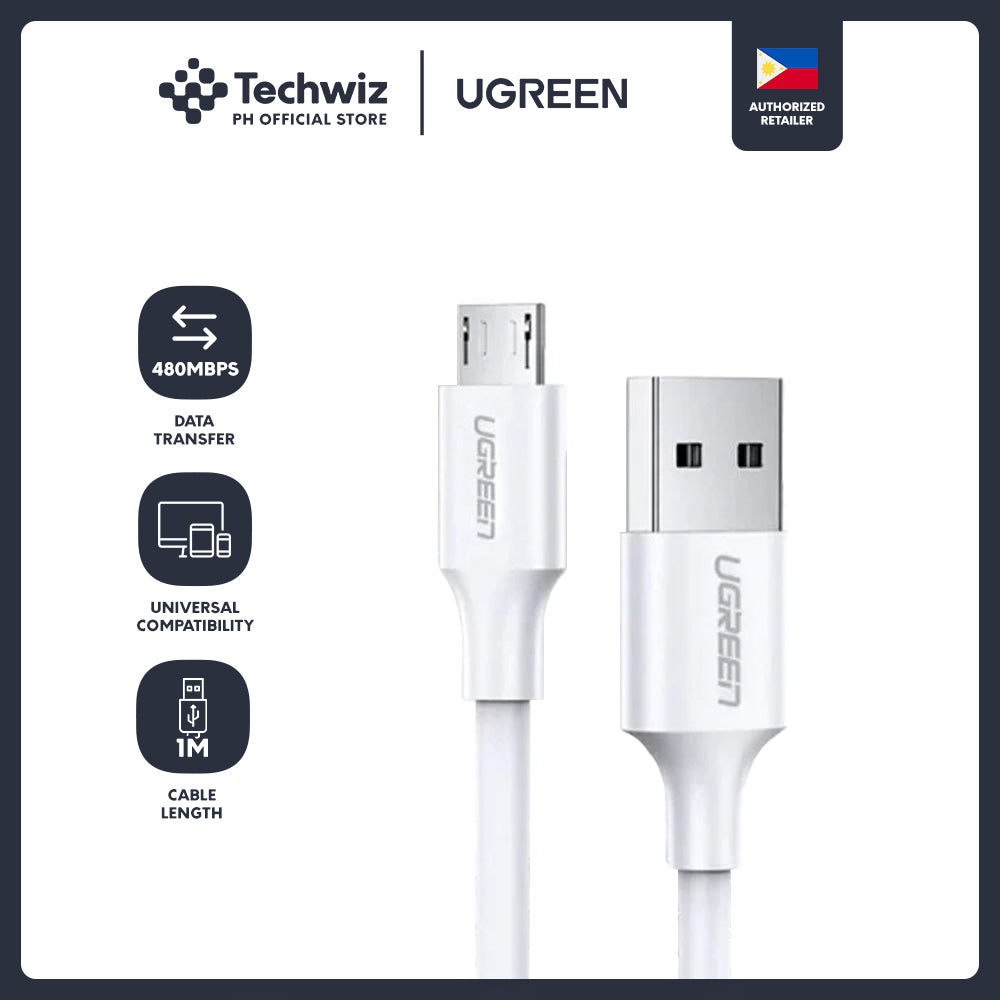 UGREEN Micro USB to USB 2.0 Data and Charging Cable for Android (Gold Plated)